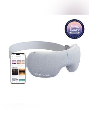 Therabody SmartGoggles (1st Gen) Heated Eye & Temple Massager‎ - Grey WITH BOX